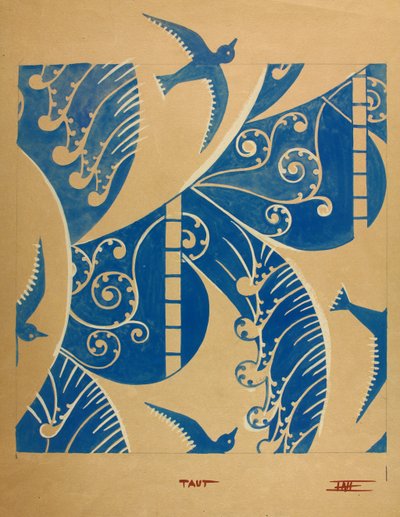 Taut, c.1930 (kağıt üzerinde guaş) by Edmund Hunter