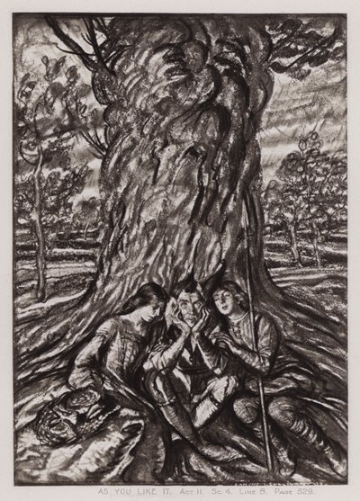 İstediğiniz Gibi, II. Perde, Sk 4 (lito) by Edmund Joseph Sullivan