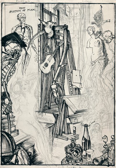 Karikatürist - Aşama IV, c1920 by Edmund Joseph Sullivan