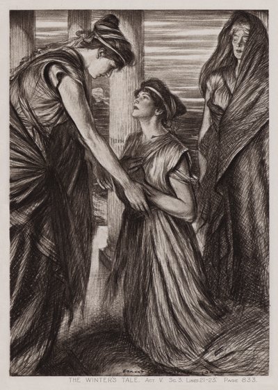Kış Masalı, Perde V, Sc 3 (lito) by Edmund Joseph Sullivan