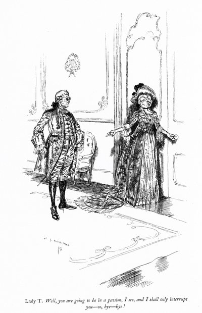 Sheridans Skandal Okulu için İllüstrasyon by Edmund Joseph after Sullivan
