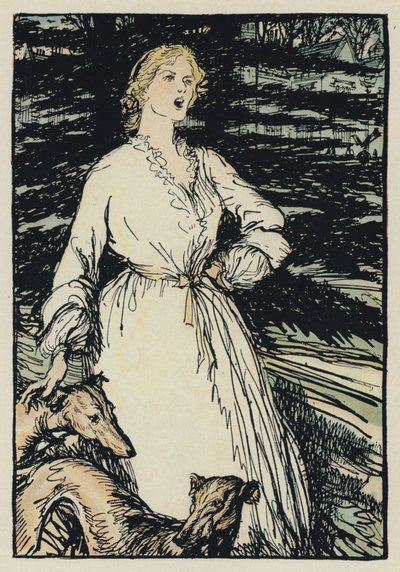 Tennysons Maud için İllüstrasyon by Edmund Joseph after Sullivan