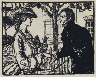 Tennysons Maud için İllüstrasyon by Edmund Joseph after Sullivan