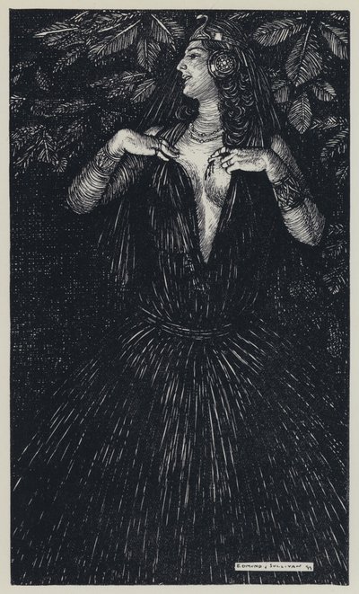 Tennyson, A Dream of Fair Women ve Diğer Şiirler için İllüstrasyon by Edmund Joseph after Sullivan