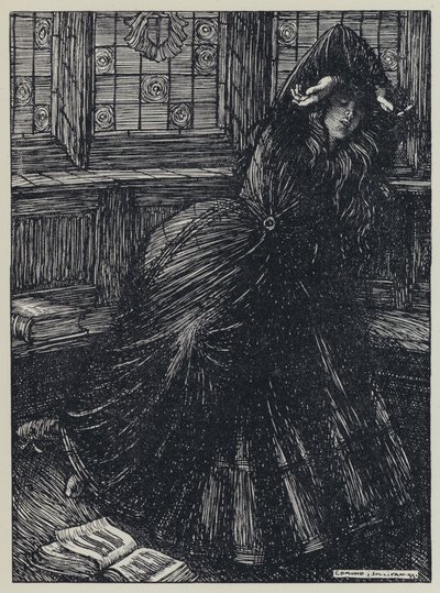 Tennyson, A Dream of Fair Women ve Diğer Şiirler için İllüstrasyon by Edmund Joseph after Sullivan