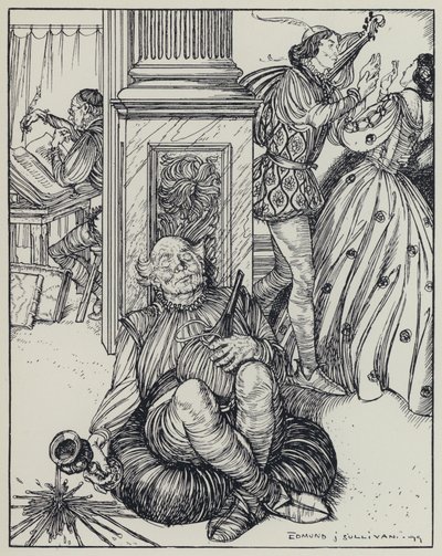 Tennyson, A Dream of Fair Women ve Diğer Şiirler için İllüstrasyon by Edmund Joseph after Sullivan