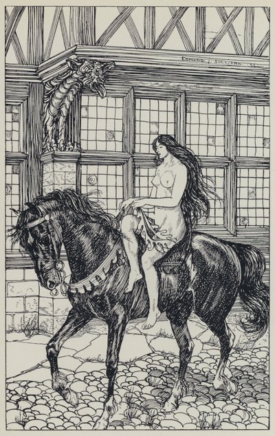 Tennyson, A Dream of Fair Women ve Diğer Şiirler için İllüstrasyon by Edmund Joseph after Sullivan