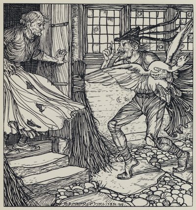 Tennyson, A Dream of Fair Women ve Diğer Şiirler için İllüstrasyon by Edmund Joseph after Sullivan