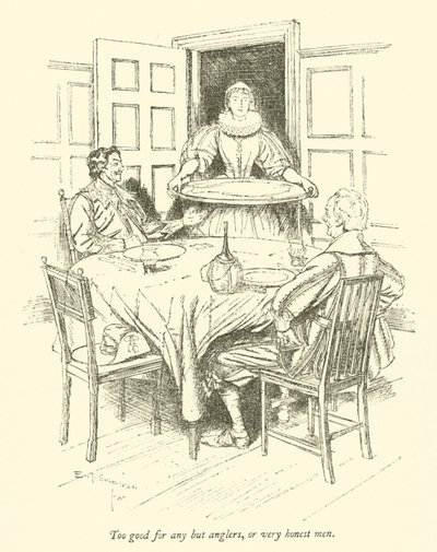 Olta balıkçıları veya çok dürüst erkekler dışında herkes için fazla iyi by Edmund Joseph after Sullivan