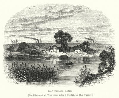 Dagenham Gölü (gravür) by Edmund Morison (after) Wimperis
