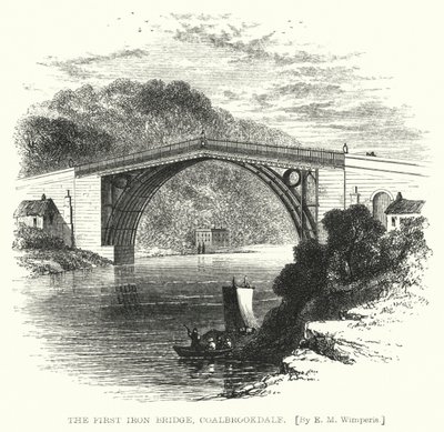 İlk Demir Köprü, Coalbrookdale (gravür) by Edmund Morison (after) Wimperis
