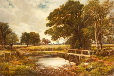 ಎ ಹ್ಯಾಂಪ್‌ಶೈರ್ ಫೋರ್ಡ್, 1891 ಟರ್ಕ್ by Edmund Morison Wimperis