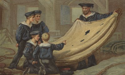 Bir Trafalgar Kalıntısı (chromolitho) by Edmund Richard White