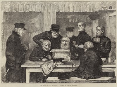 Yeni Savaşlar ve Eski Savaşçılar, Chelsea Hastanesinde Bir Eskiz by Edmund Richard White