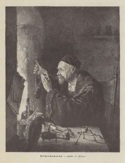 Lalchemist, Hellmer tarafından resim by Edmund Ritter von Hellmer