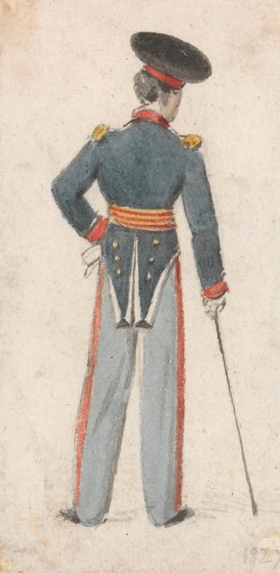Bir Askerin Arkadan Görünümü by Edmund Thomas Parris