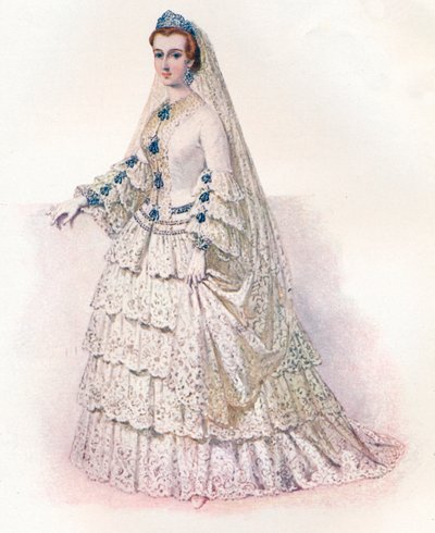 Gelinlik içindeki İmparatoriçe Eugenie, 1853, 1902 by Edmund Thomas Parris