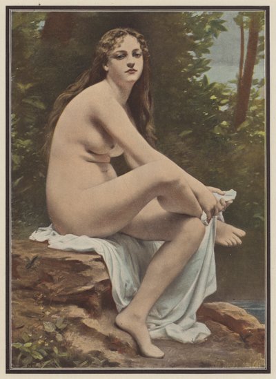Banyodan çıkmak (renkli taş) by Edouard (after) Cabane