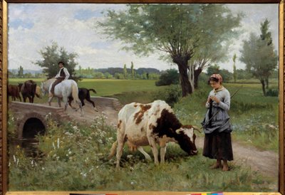 İyi korunan koç Boyama Edouard Debat Ponsan (1847-1913) 1890 Sun. 0.82x1.28 m Pau, Güzel Sanatlar Müzesi by Edouard Debat Ponsan