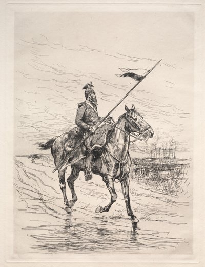 bir Uhlan by Edouard Detaille