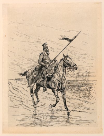bir Uhlan by Edouard Detaille