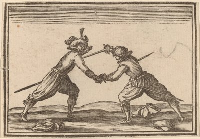 Kılıçlı Düello by Edouard Eckman after Jacques Callot