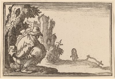köylü dışkılama by Edouard Eckman after Jacques Callot