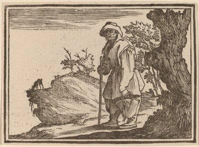 Çuvallı Köylü by Edouard Eckman after Jacques Callot