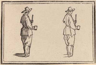 Bir Kupa ile Köylü by Edouard Eckman after Jacques Callot