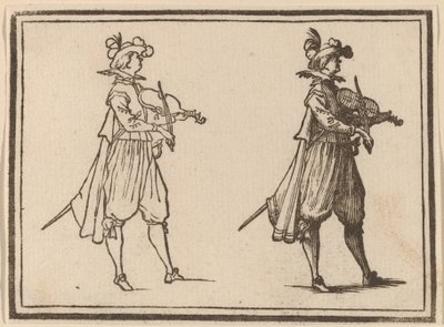 Kemancı by Edouard Eckman after Jacques Callot