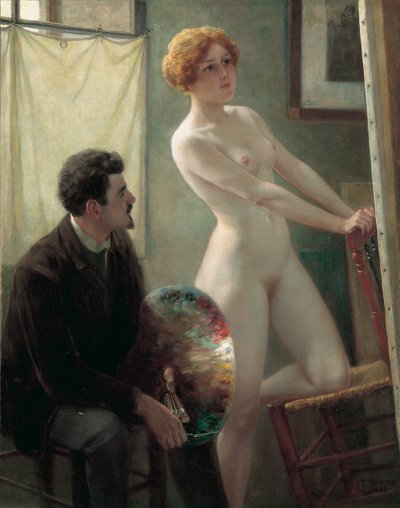 Ressam Atölyesi, 1885 by Edouard Joseph Dantan