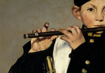Bir flüt oyuncusu. Detay. Edouard Manet