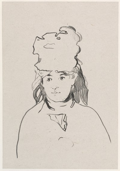 Berthe Morisot, 1872. by Édouard Manet
