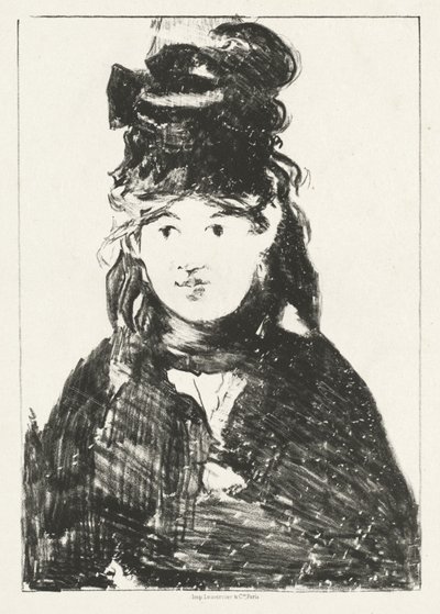 Berthe Morisot, 1872. by Édouard Manet