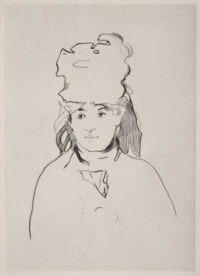 Berthe Morisot, 1872. by Édouard Manet