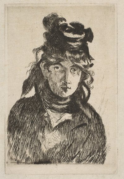 Berthe Morisot, 1872. by Édouard Manet