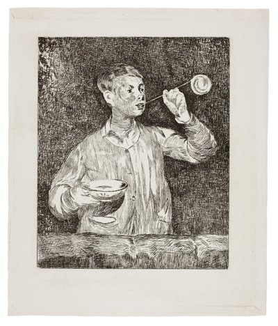 Çocuk Üfleme Sabun Köpüğü by Édouard Manet
