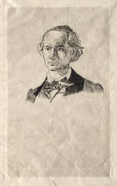 Charles Baudelaire, 1865. by Édouard Manet