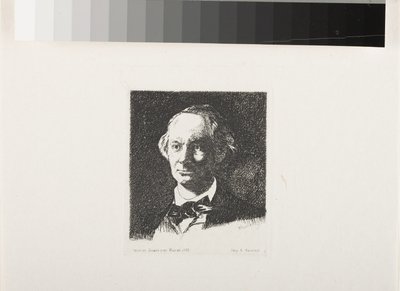 Charles Baudelaire, Tam Yüz III by Édouard Manet