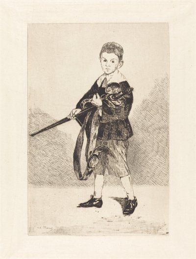 Kılıçlı Çocuk Sola Döndü Kılıçlı Çocuk Sola Döndü, 1862. by Édouard Manet