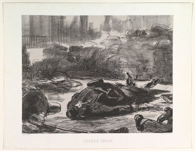 İç Savaş İç Savaş, 1871-73, 1874 yayınlandı. by Édouard Manet