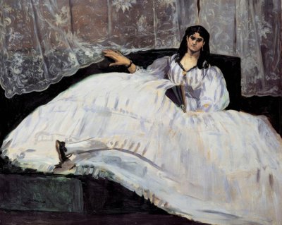 Bir hayranı olan bayan by Édouard Manet