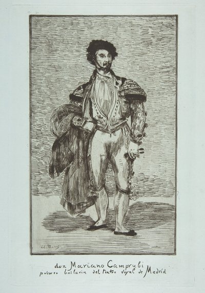 Don Mariano Camprubi Le Baïlarin, 1862-63. by Édouard Manet