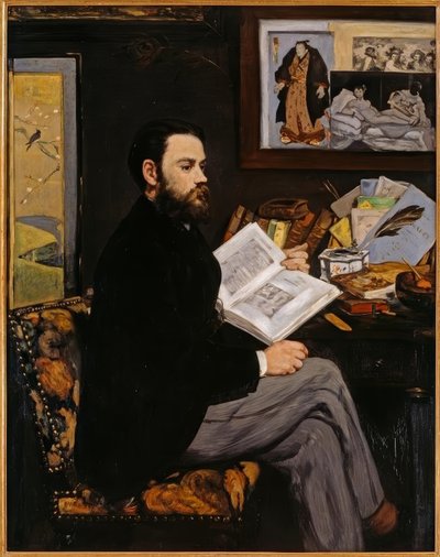 emile zola by Édouard Manet