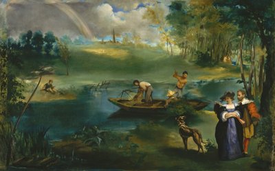 Balık tutma, ca. 1862-63. by Édouard Manet