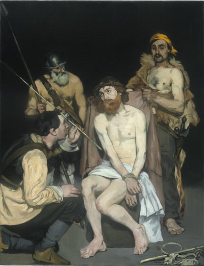 Askerler Tarafından Alay Edilen İsa, 1865 by Édouard Manet