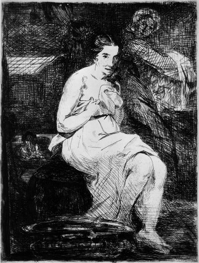 Tuvalet, 1861 by Édouard Manet