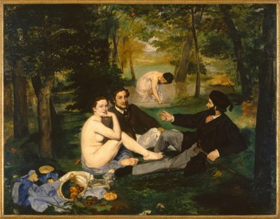 Çimlerin üzerinde öğle yemeği by Édouard Manet