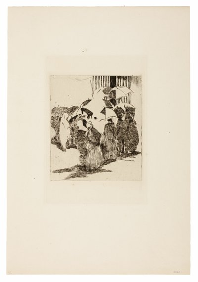 Kasap Önünde Sıra by Édouard Manet