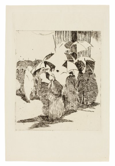 Kasap Önünde Sıra by Édouard Manet